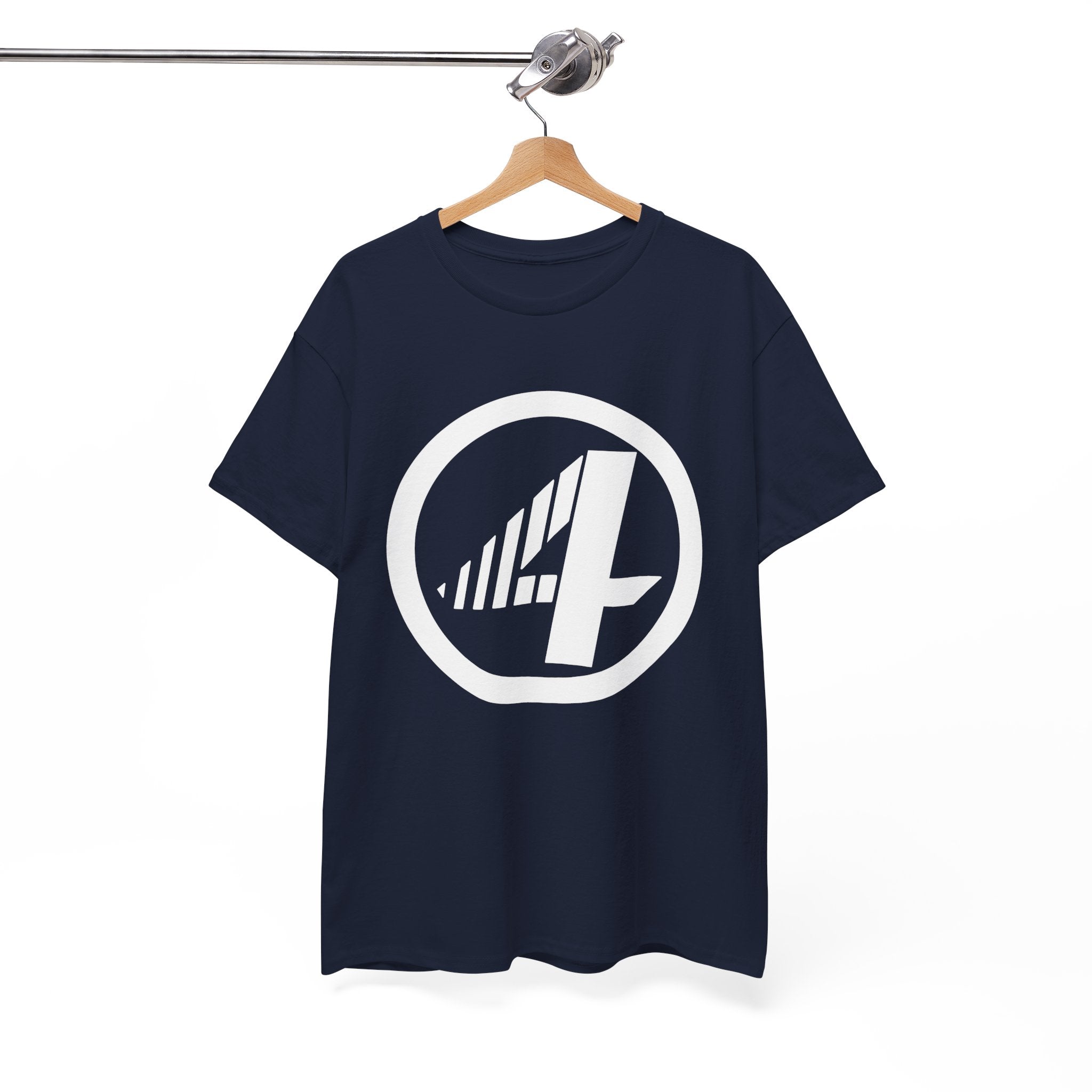 Fantastic Four Retro Logo T-Shirt — Minimalist Vintage Superhero Tee