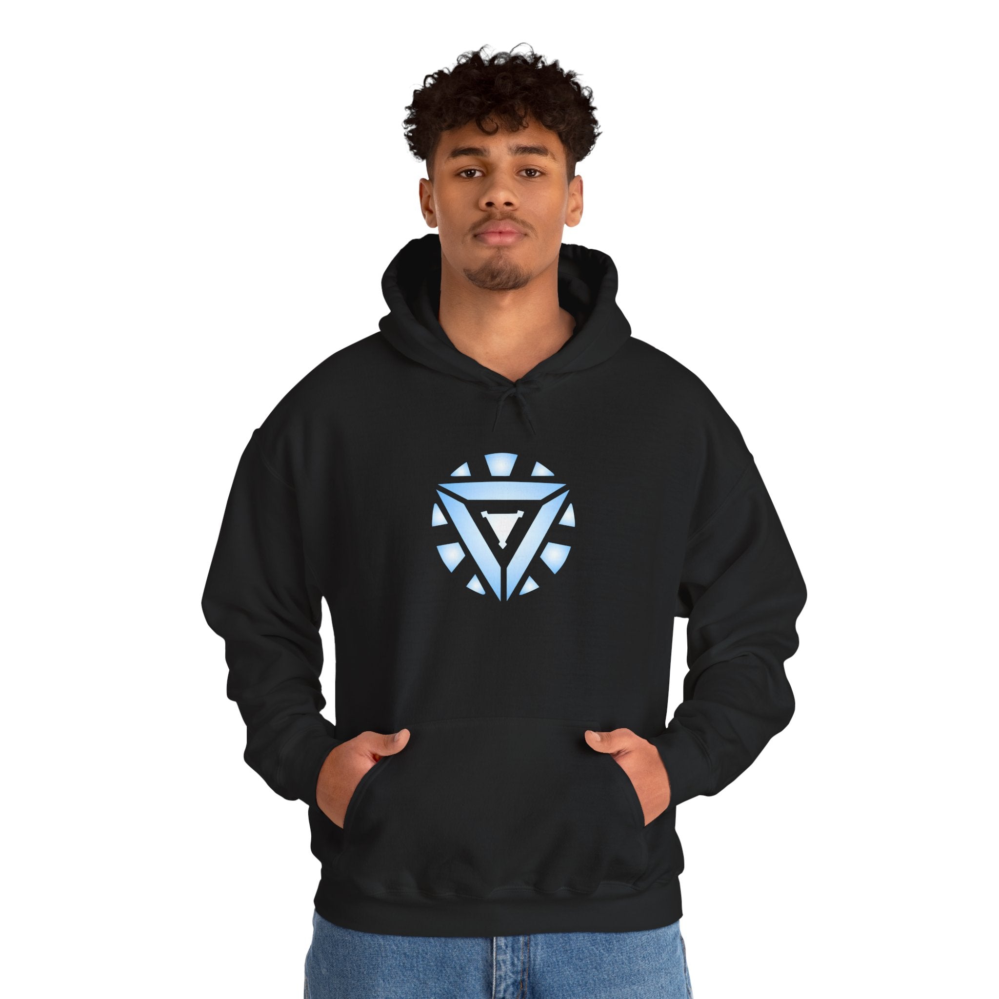 Iron Man Arc Reactor Hoodie — Glowing Iron Man Chest Emblem