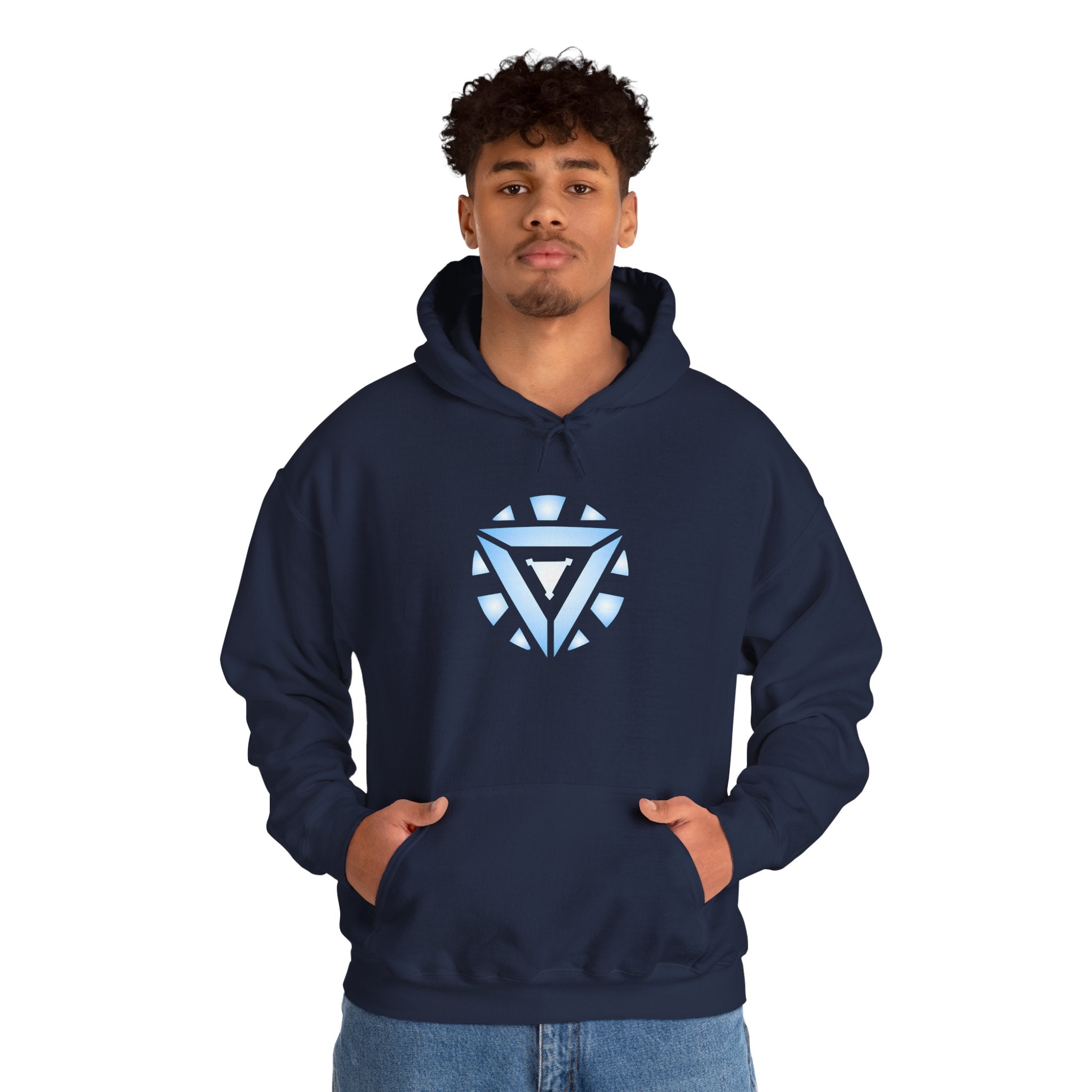 Iron Man Arc Reactor Hoodie — Glowing Iron Man Chest Emblem