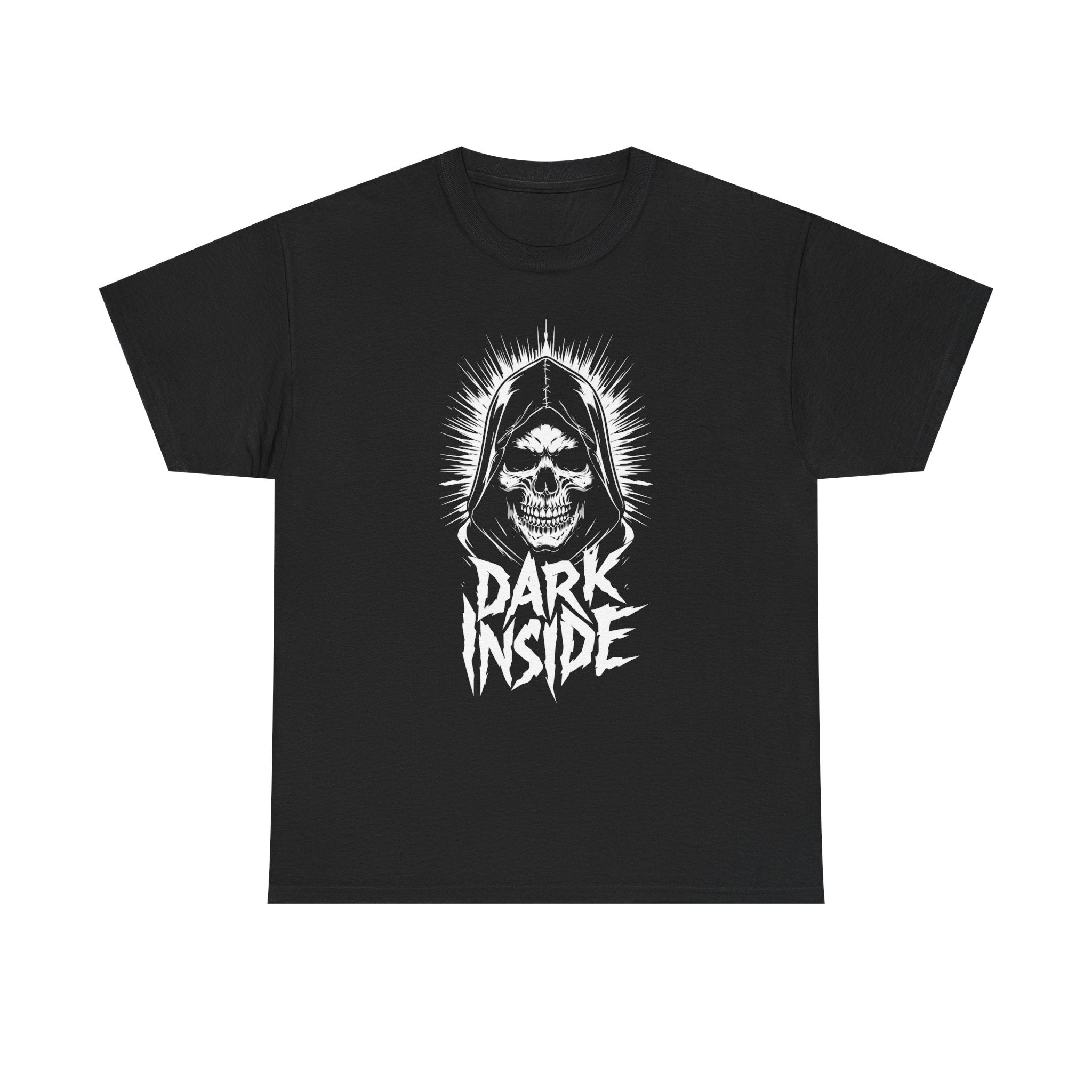 Dark Inside Skull Graphic T-Shirt — Gothic Halloween Alternative Tee