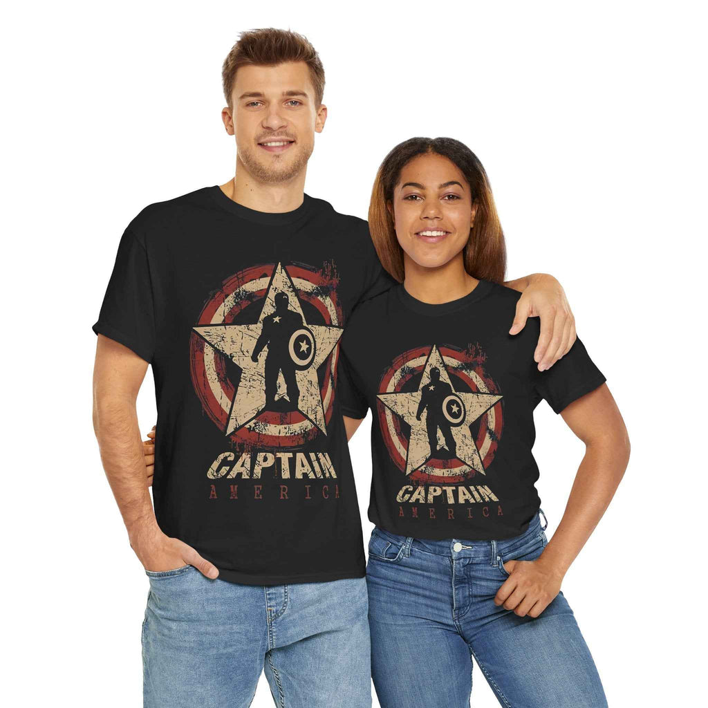 Captain America Vintage Star Shield Unisex T-Shirt