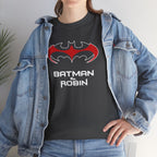 Batman & Robin 1997 Red Bat Emblem T‑Shirt - Batfamily shirt - George Clooney 90s Batman movie shirt