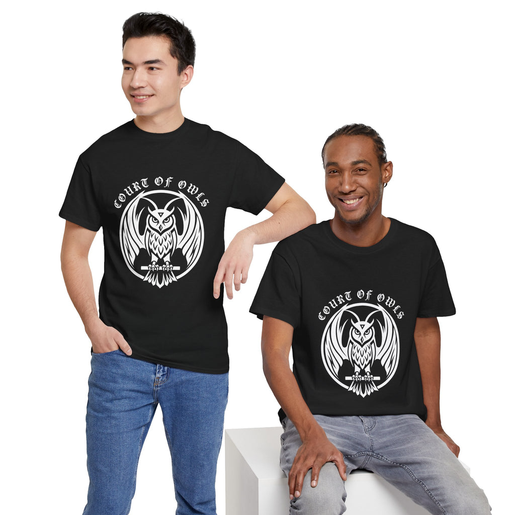 Absolute Batman The Court of Owls Graphic Tee — Gotham Talons Emblem T‑Shirt