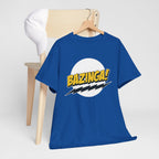 Flash Parody: A fan tribute Unisex T-shirt - DC Flash logo with Sheldon's catchphrase "Bazinga!"