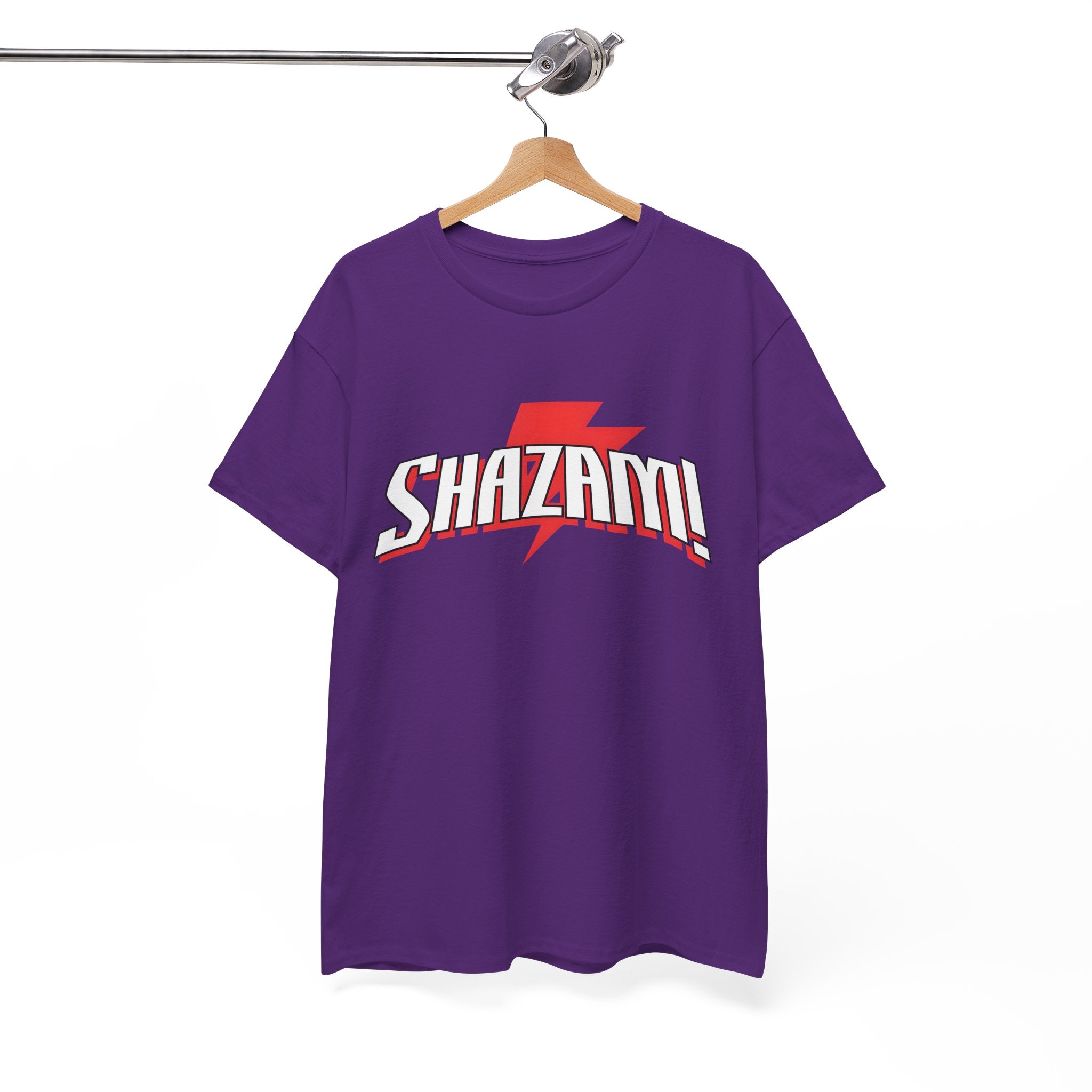 Shazam! Lightning Logo T-Shirt — Retro Comic Superhero Tee