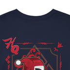 Harlequin Heart Tee — Joker-Inspired Playing Card Graphic T-Shirt