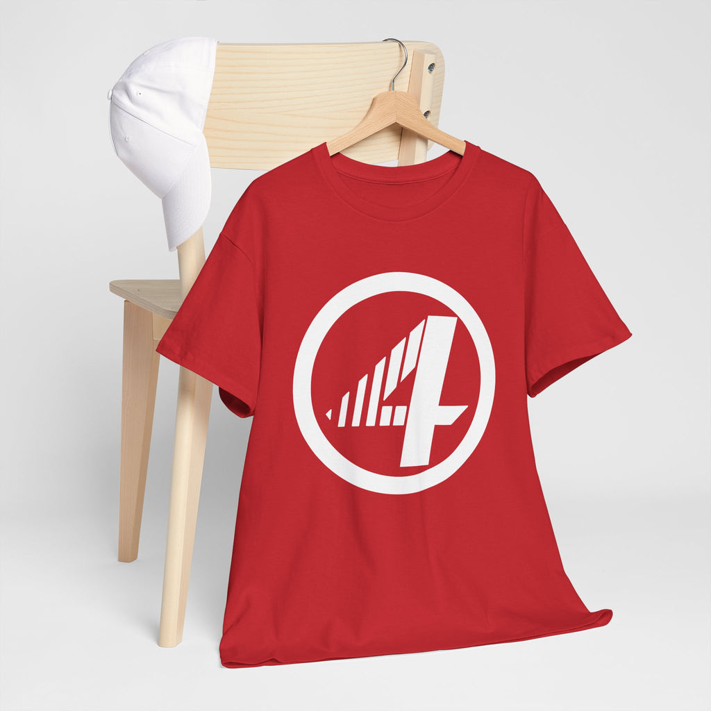 Fantastic Four Retro Logo T-Shirt — Minimalist Vintage Superhero Tee