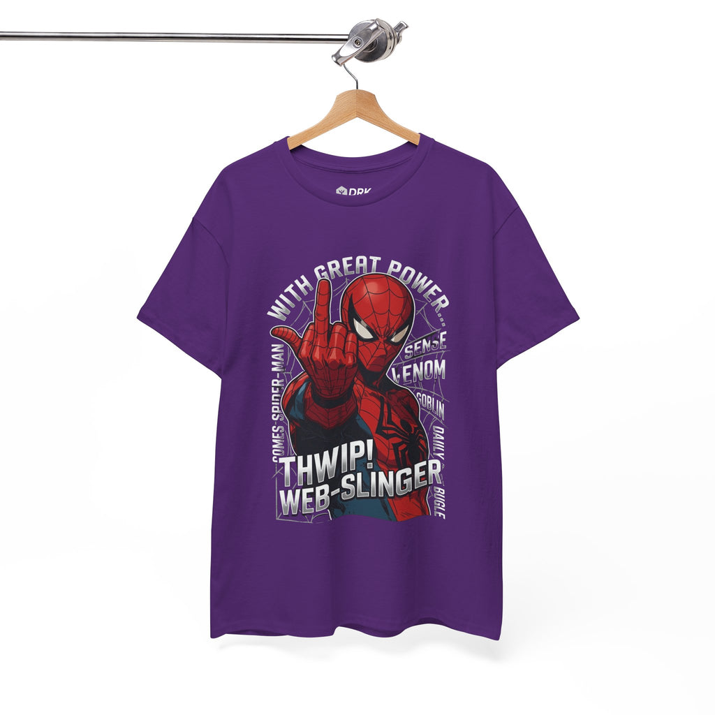 Marvel Spider-Man 'Gives the Finger' Comic Tee — Web-Slinger Graphic T-Shirt