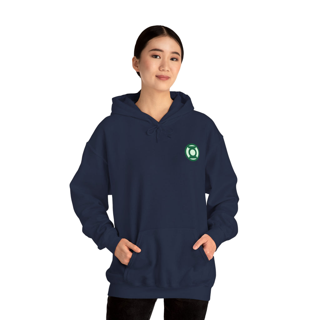 Green Lantern "Willpower" Hoodie — Comic Superhero Hooded Sweatshirt