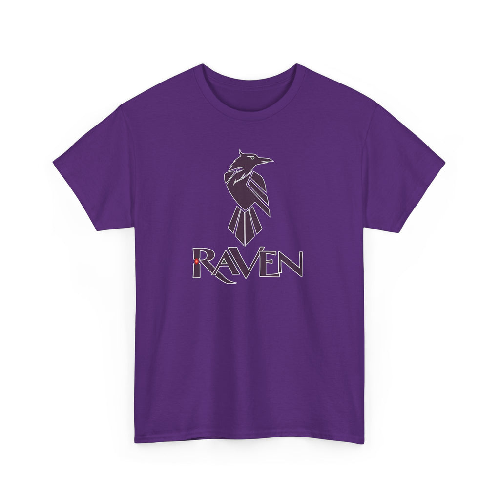 Teen Titans Raven Graphic Tee — Purple Geometric Raven Shirt