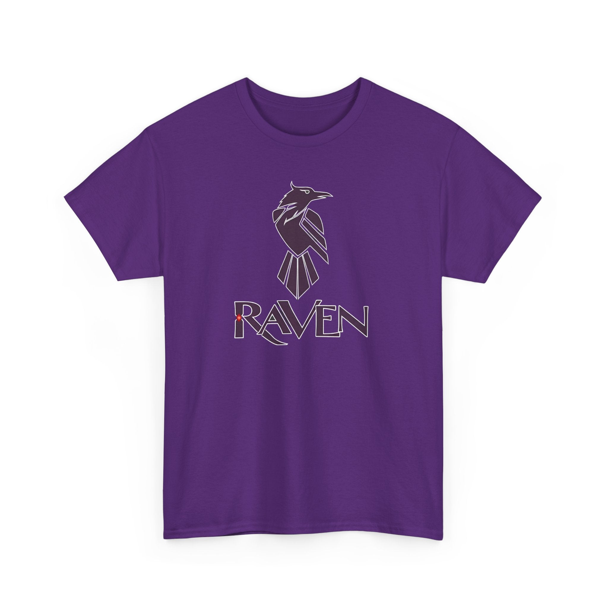 Teen Titans Raven Graphic Tee — Purple Geometric Raven Shirt