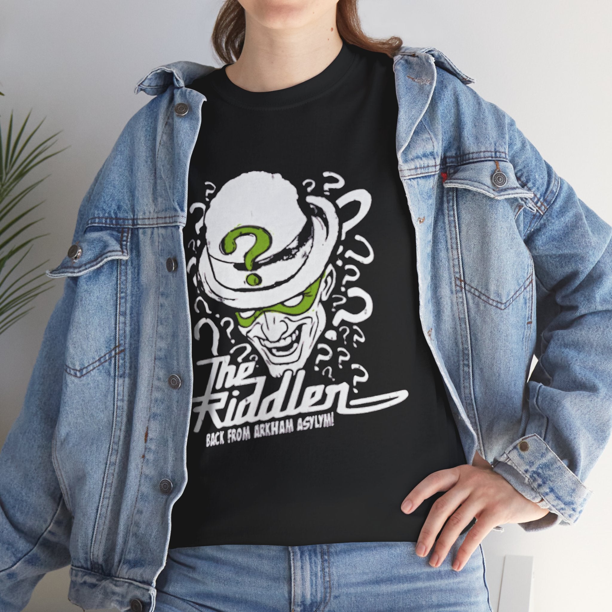 The Riddler T-Shirt – Vintage DC Batman Villain Graphic Tee | Gotham Puzzle Design