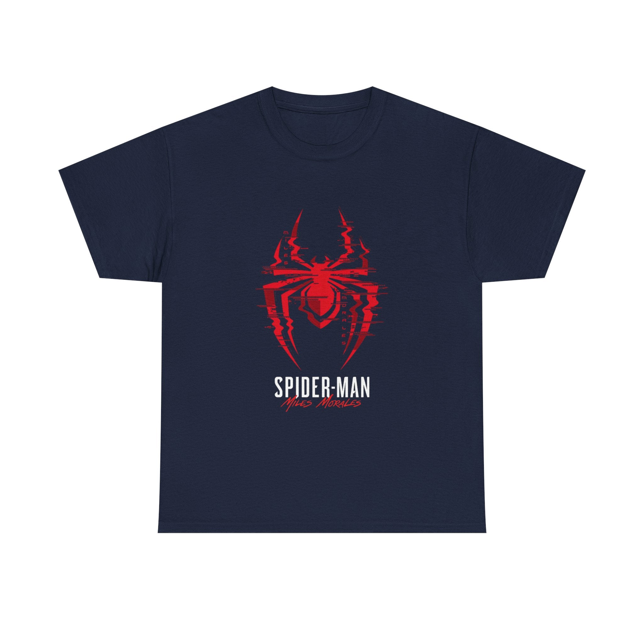 Marvel Spider-Man Miles Morales Glitch T-Shirt – Gamer Style Streetwear Tee