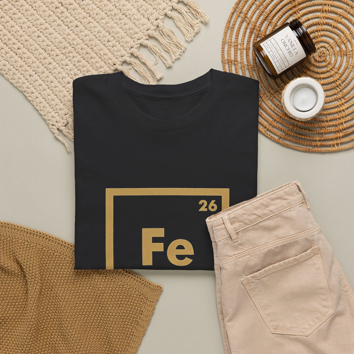 Fe Man The Periodic Avenger T-Shirt — Iron Man Nerds T-Shirt