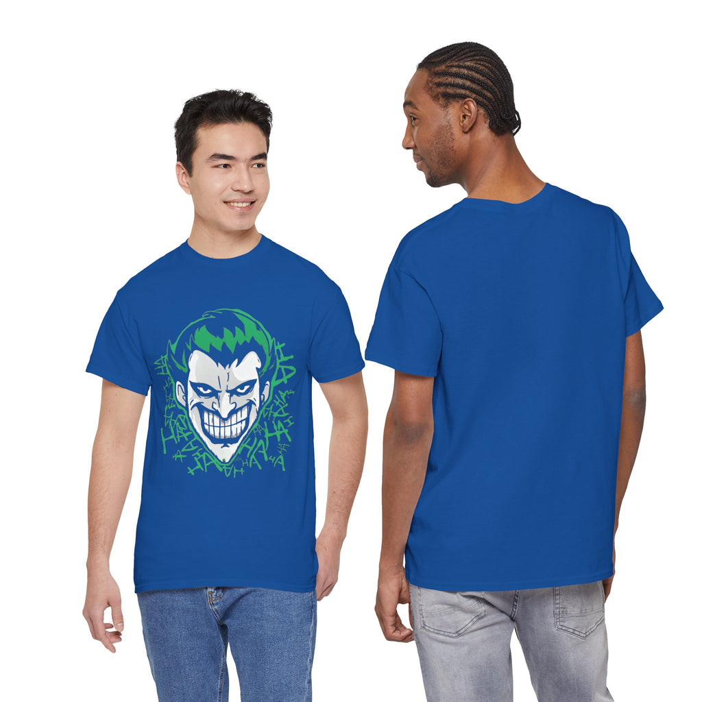 Joker Smile Graphic T-Shirt – Dark Villain Green Grin Unisex Tee