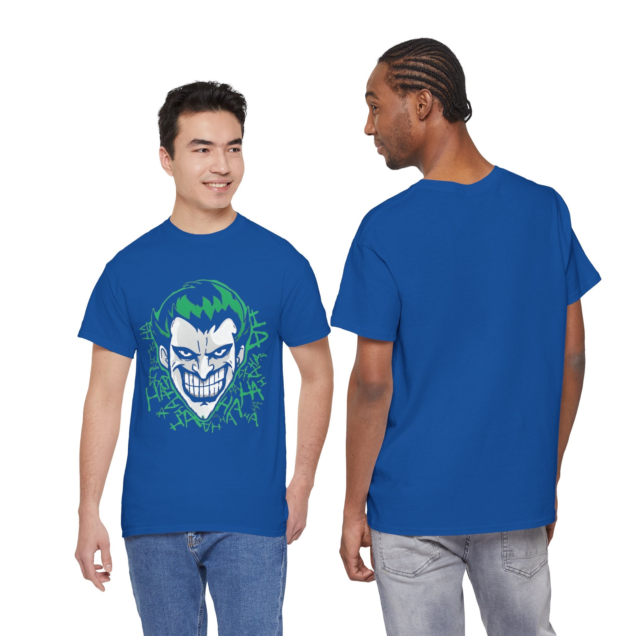 Joker Smile Graphic T-Shirt – Dark Villain Green Grin Unisex Tee