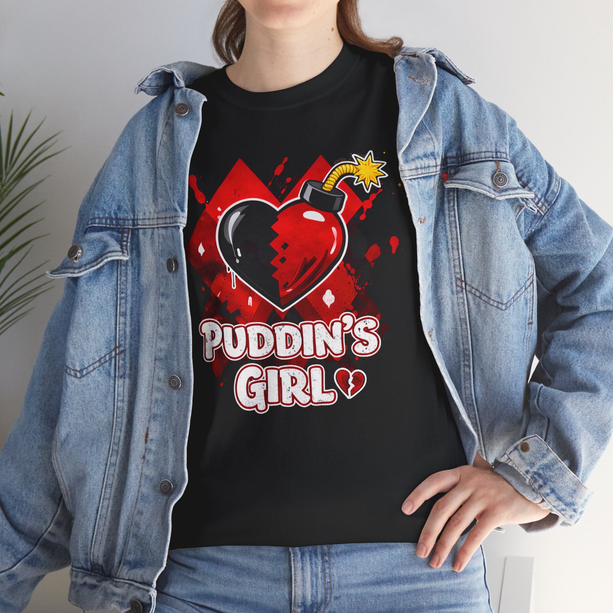 DC Harley Quinn 'Puddin Love' Unisex T-Shirt — Joker Fans —  Valentine’s Day Gift