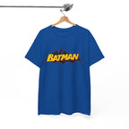 Batman  DC Comics inspired Logo T‑Shirt — Retro Yellow & Red Batman Emblem Tee