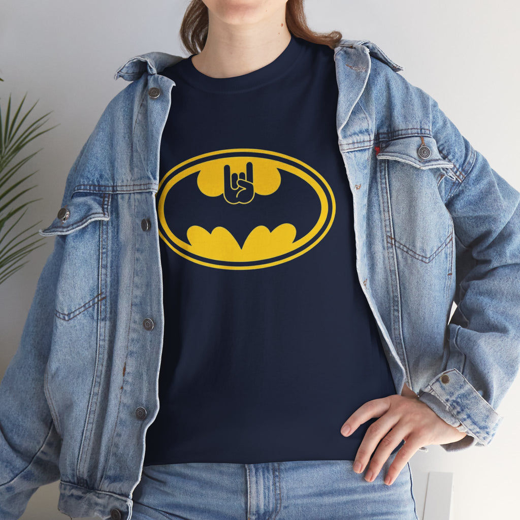 Batman Classic Rock And Roll Logo Unisex Premium T-Shirt