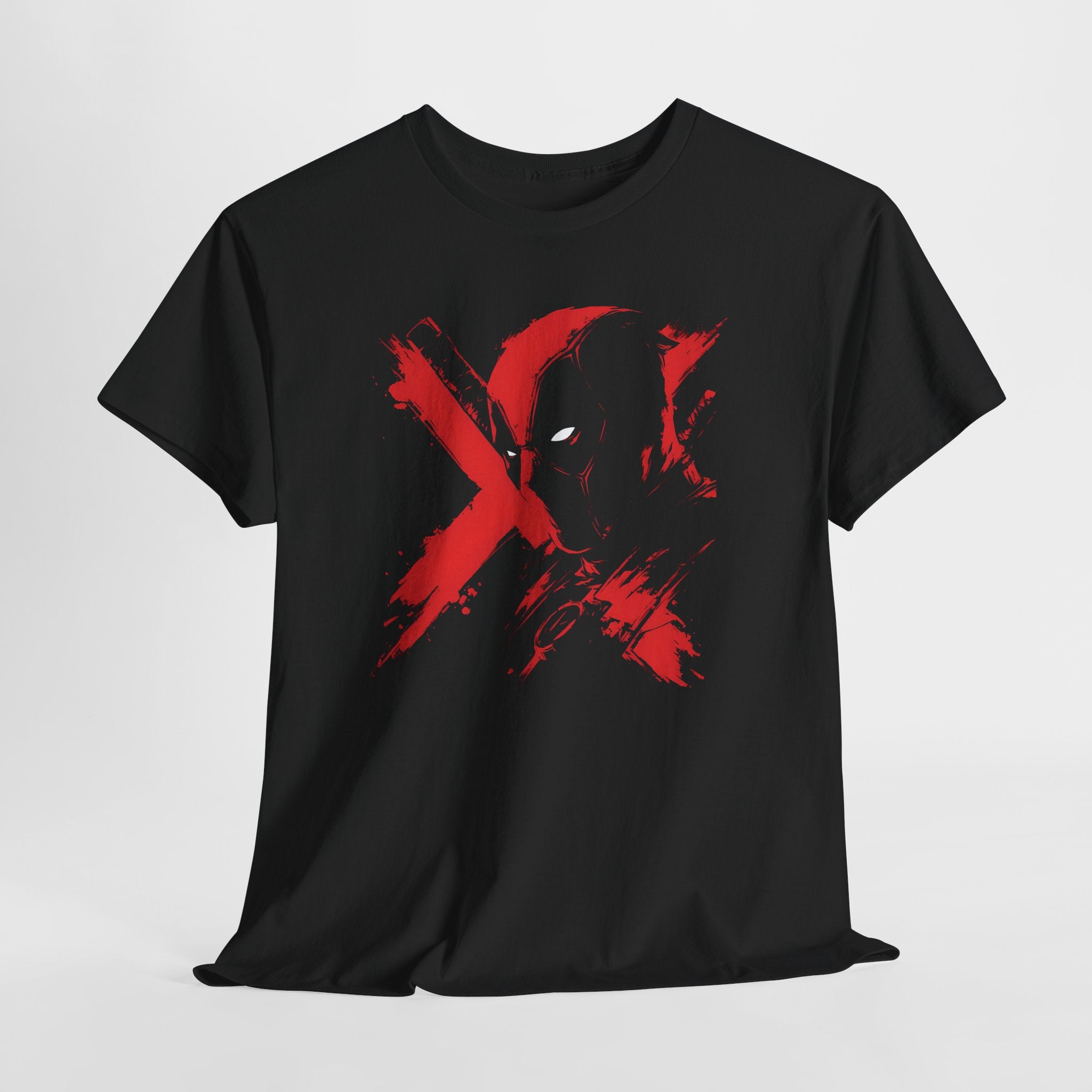 Deadpool Marvel Rivals Graphic Tee — Red X Masked Wade Wilson T-shirt