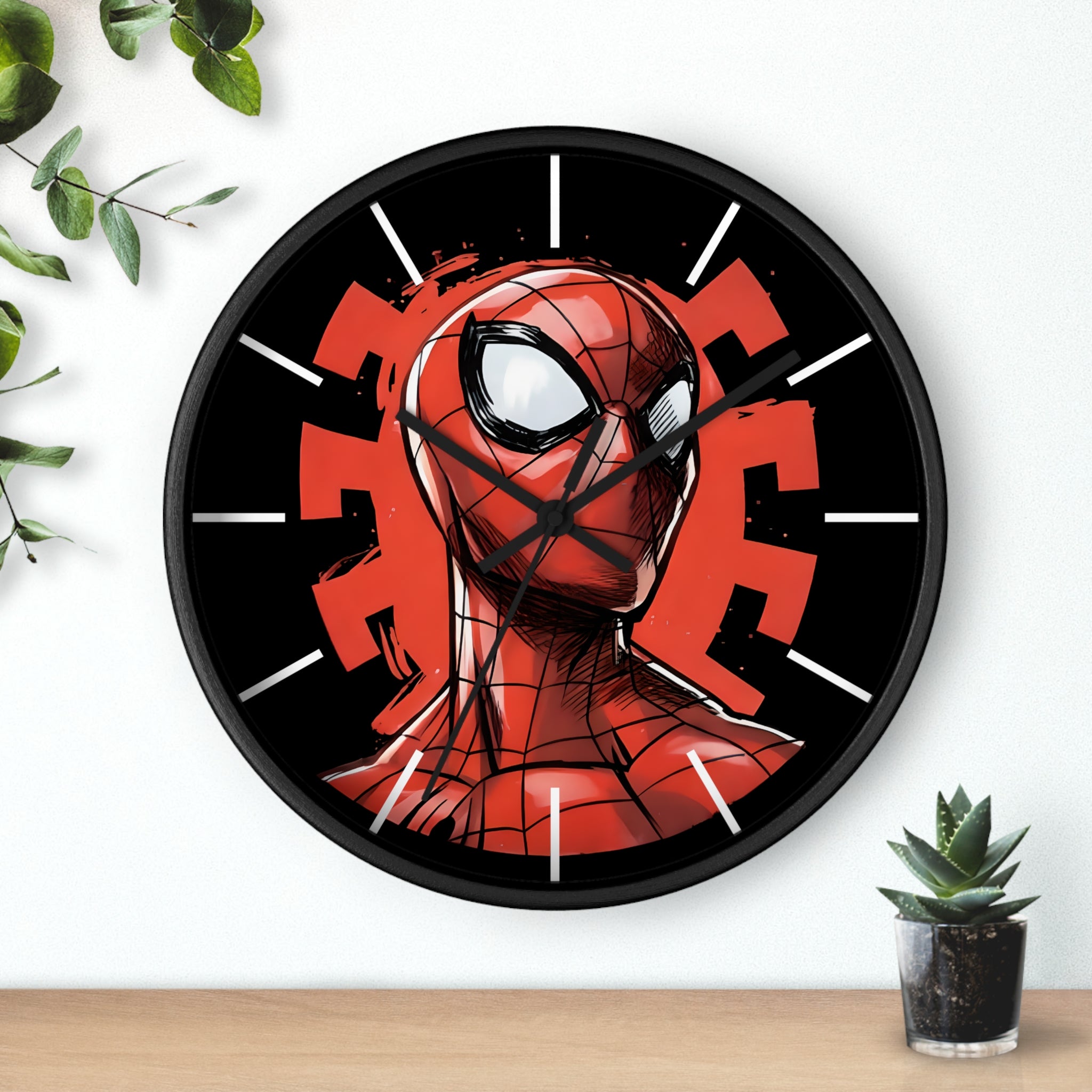 Spiderman Graphic Logo Wall Clock — Spiderverse Home Decor