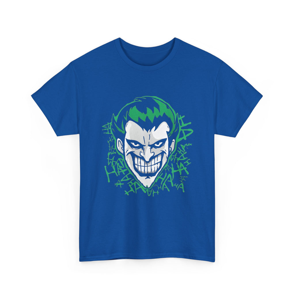 Joker Smile Graphic T-Shirt – Dark Villain Green Grin Unisex Tee