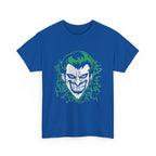 Joker Smile Graphic T-Shirt – Dark Villain Green Grin Unisex Tee