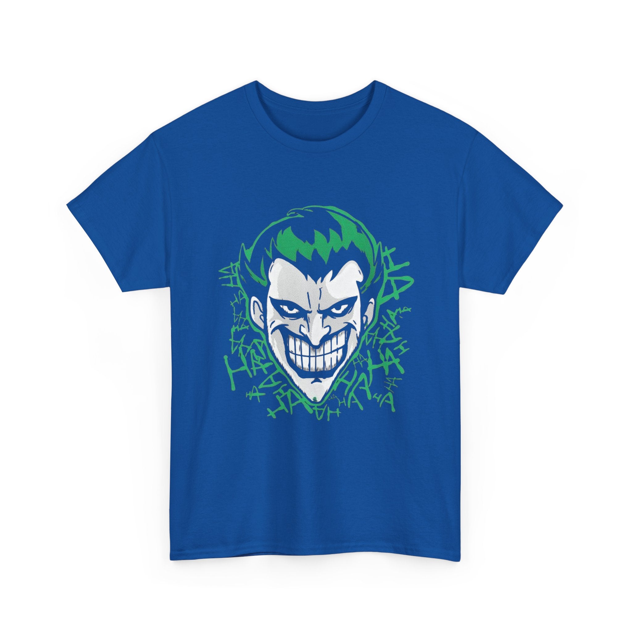 Joker Smile Graphic T-Shirt – Dark Villain Green Grin Unisex Tee
