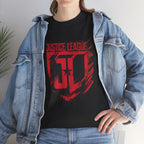 The Justice League Movie Distressed Red Emblem Unisex T-Shirt