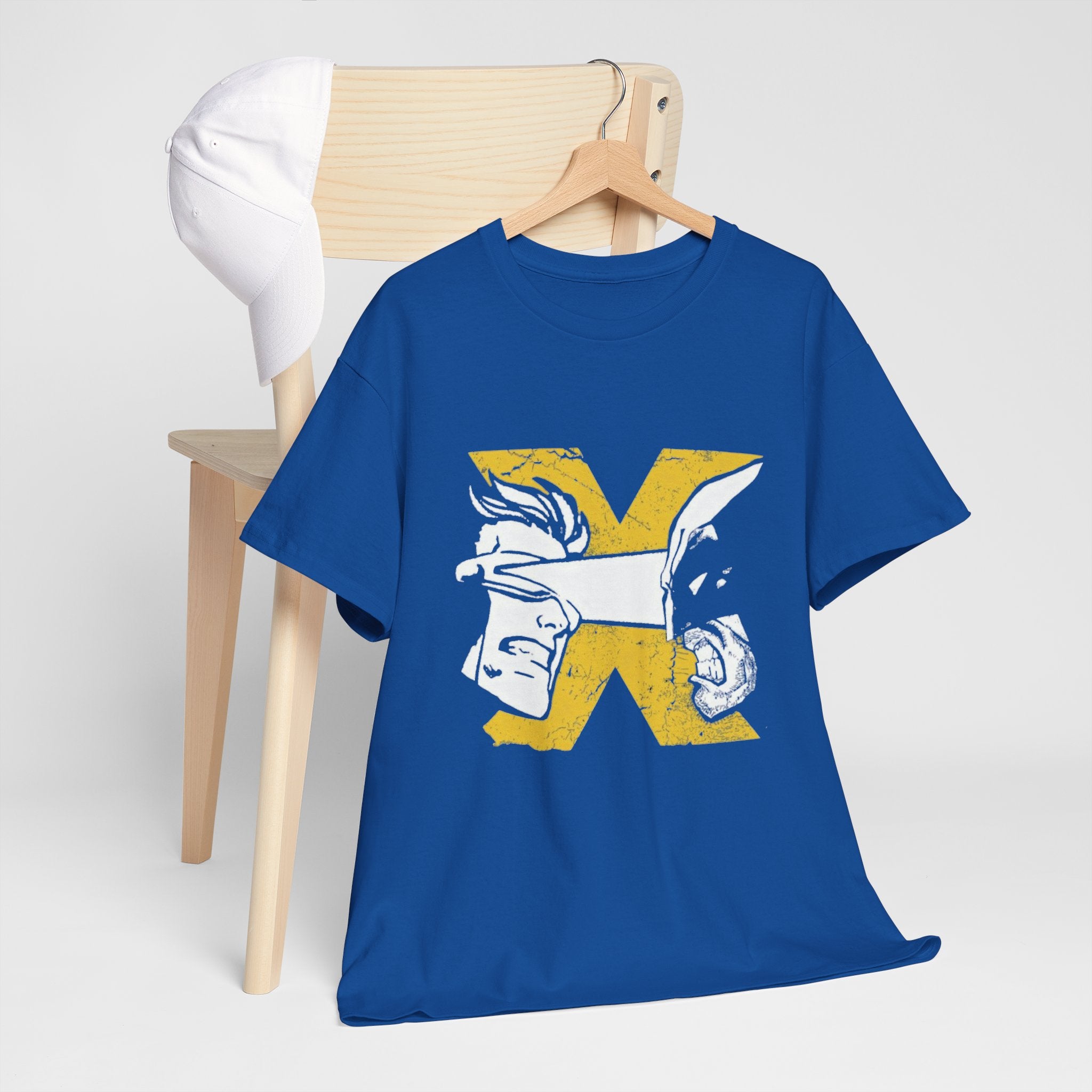 Wolverine vs Cyclops Vintage Graphic Tee — X‑Men Fan Shirt