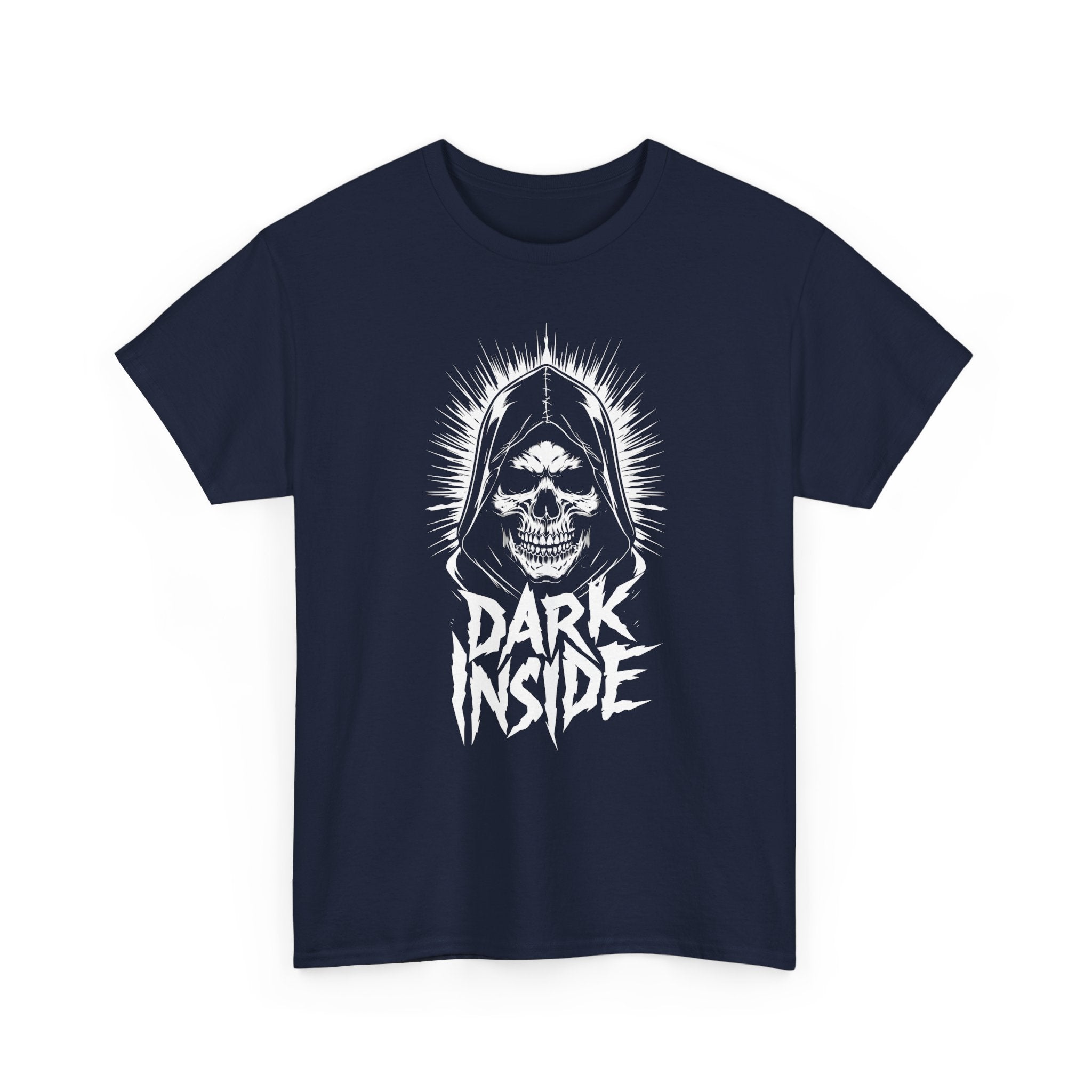 Dark Inside Skull Graphic T-Shirt — Gothic Halloween Alternative Tee