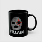 Villain Fingerprint Balaclava Target Anti-Hero Coffee Mug