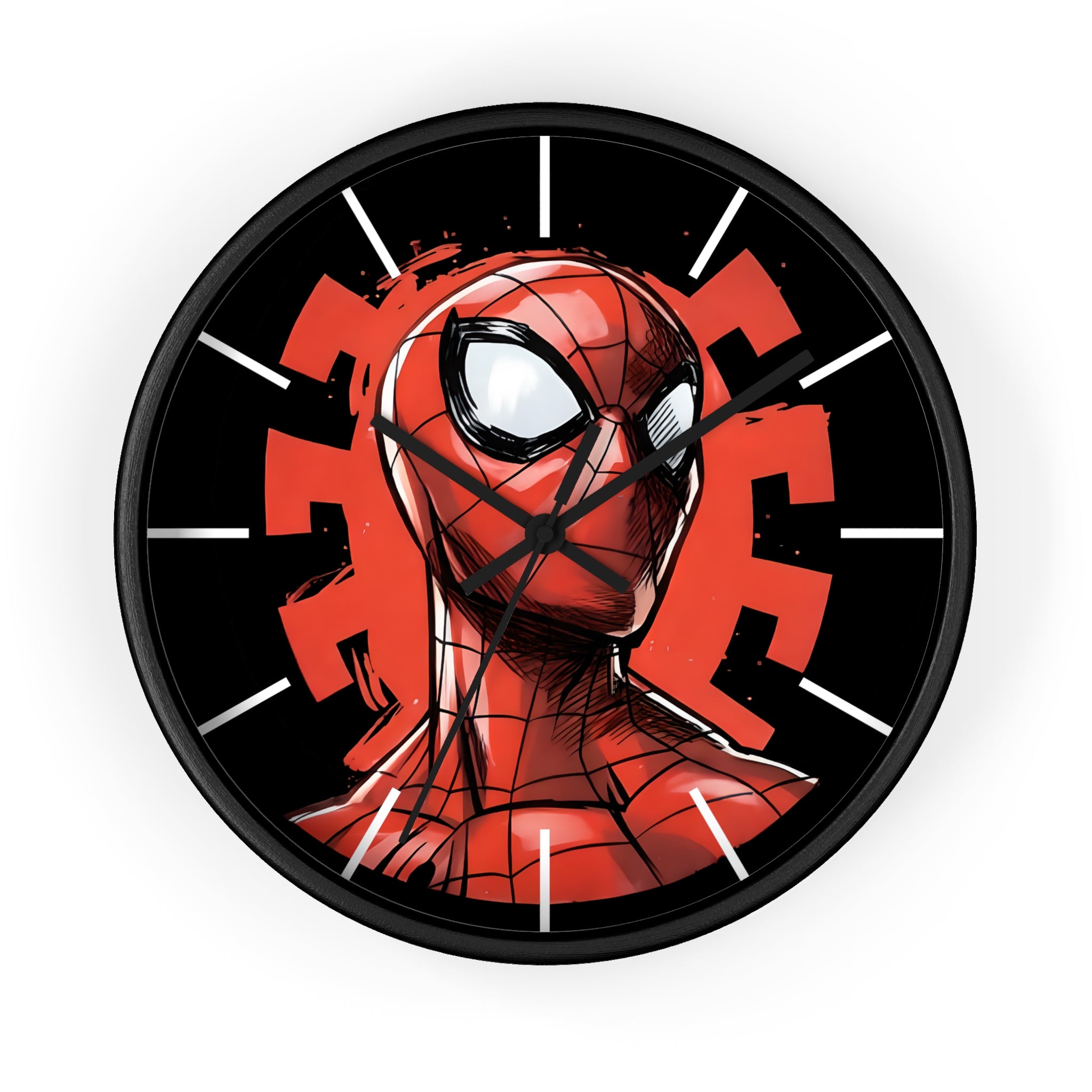 Spiderman Graphic Logo Wall Clock — Spiderverse Home Decor
