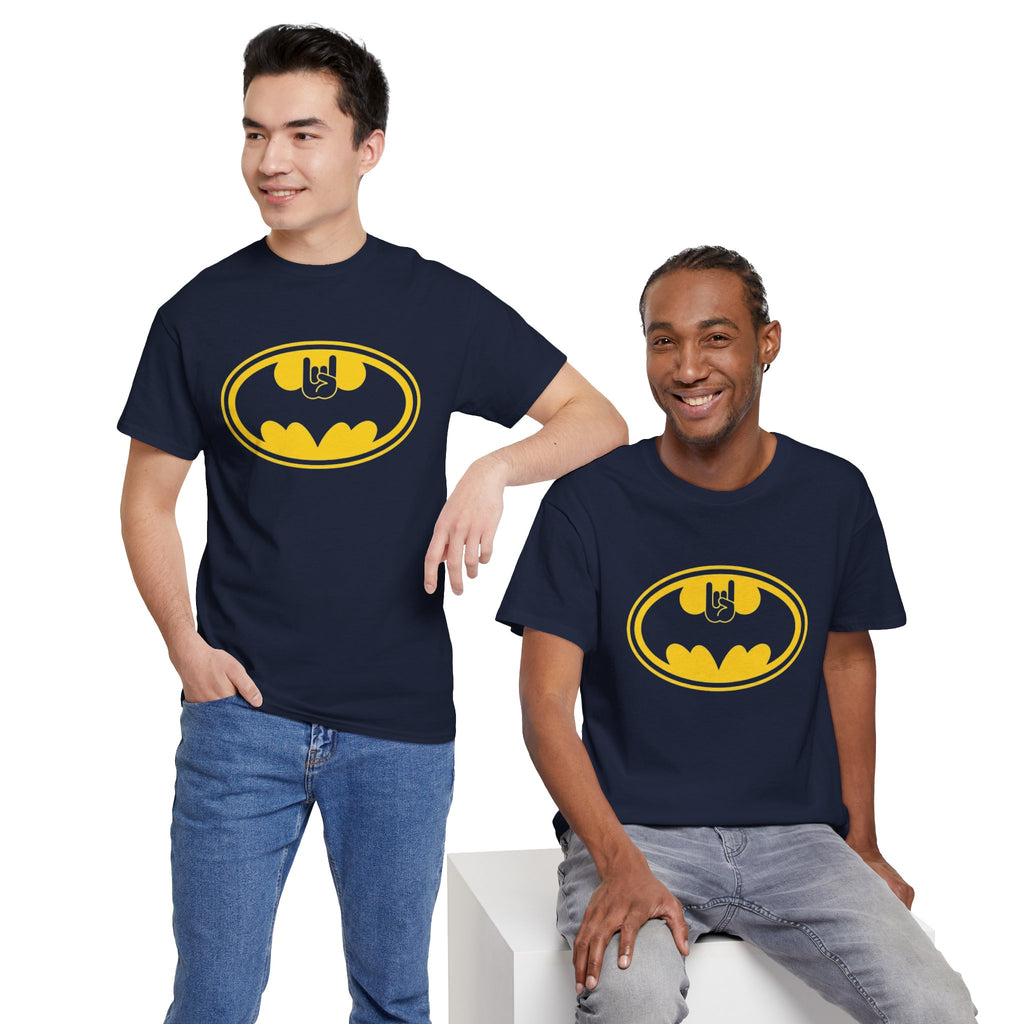 Batman Classic Rock And Roll Logo Unisex Premium T-Shirt