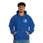 Fantastic Four Retro Logo Hoodie — Minimalist Vintage Comic Pullover