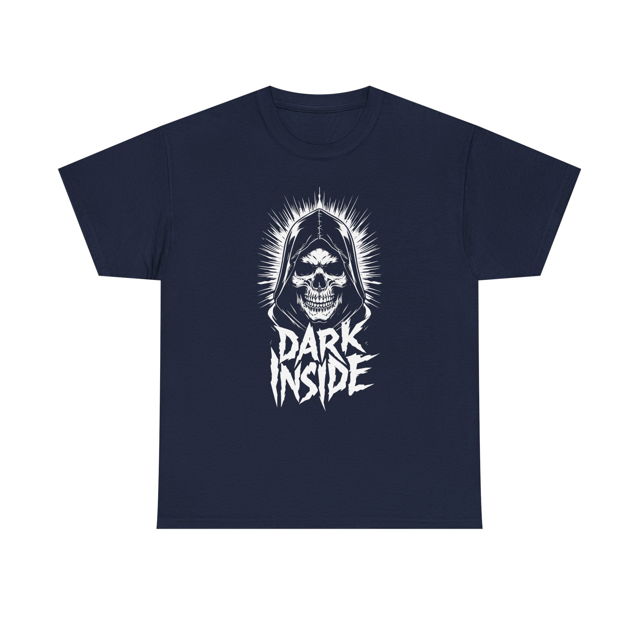 Dark Inside Skull Graphic T-Shirt — Gothic Halloween Alternative Tee