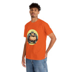 Funny Chubby Bat Hero T‑Shirt — Cute Fat Batman Parody Tee