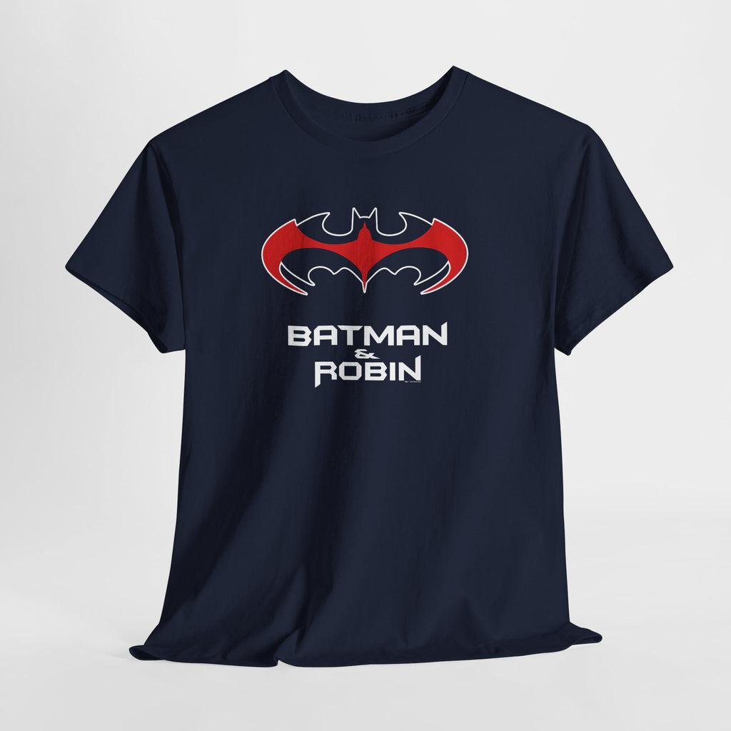 Batman & Robin 1997 Red Bat Emblem T‑Shirt - Batfamily shirt - George Clooney 90s Batman movie shirt