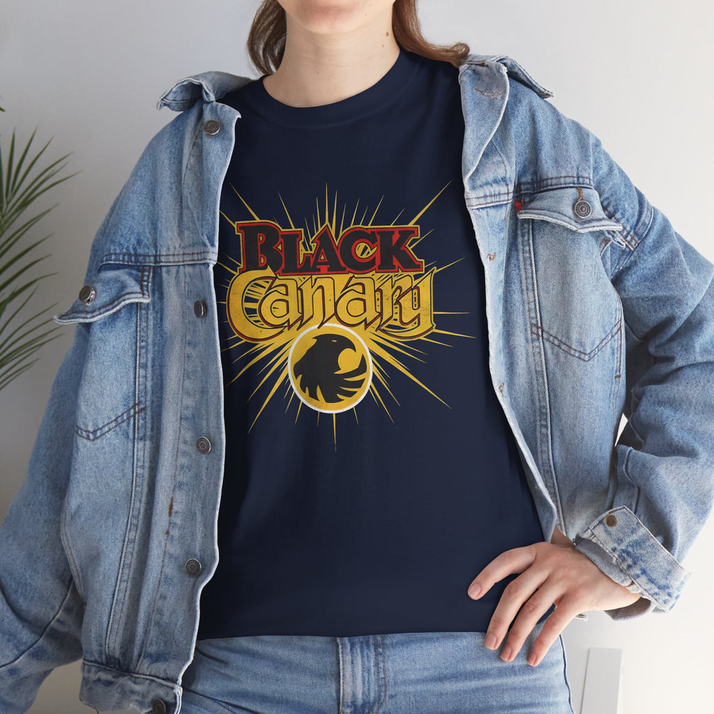 Black Canary Logo T-Shirt — Dinah Lance Justice Society of America Tee