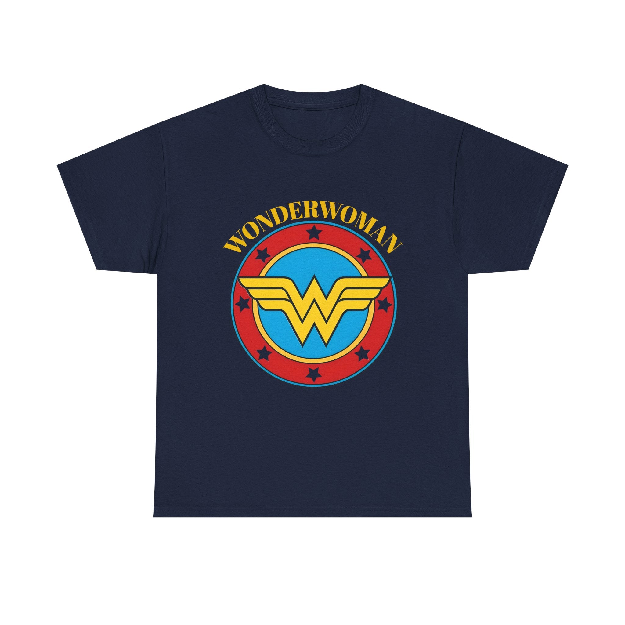 Wonder Woman Retro Logo Unisex T-Shirt - Classic DC Justice League Amazon Warrior Emblem Shirt