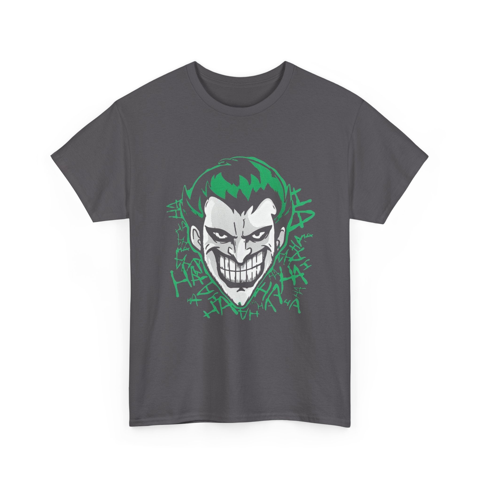 Joker Smile Graphic T-Shirt – Dark Villain Green Grin Unisex Tee