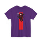 Marvel Miles Morales Spider-Man T-Shirt – Red Vertical Stripe Design | Premium Superhero Tee for Fans