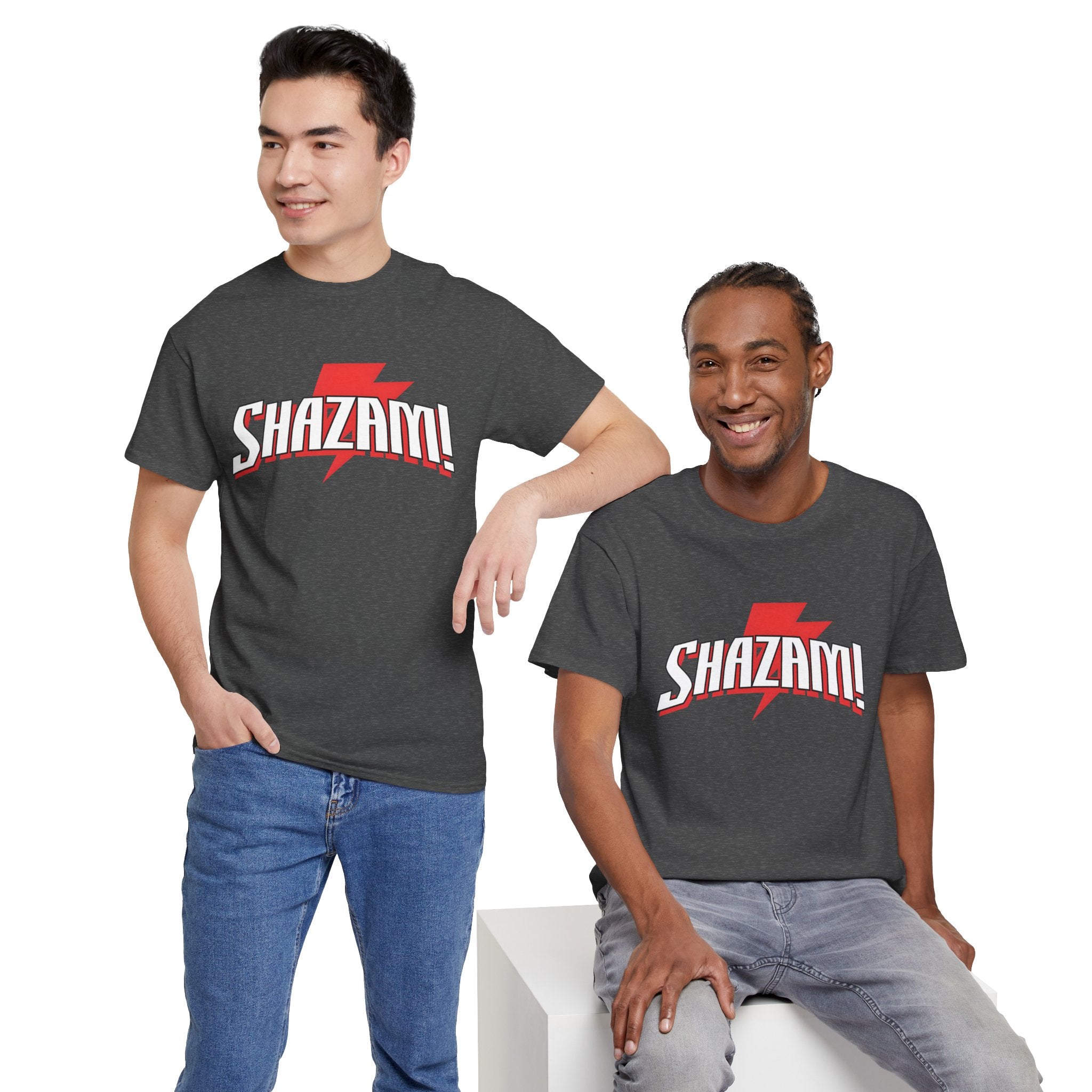 Shazam! Lightning Logo T-Shirt — Retro Comic Superhero Tee
