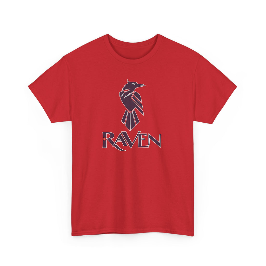 Teen Titans Raven Graphic Tee — Purple Geometric Raven Shirt