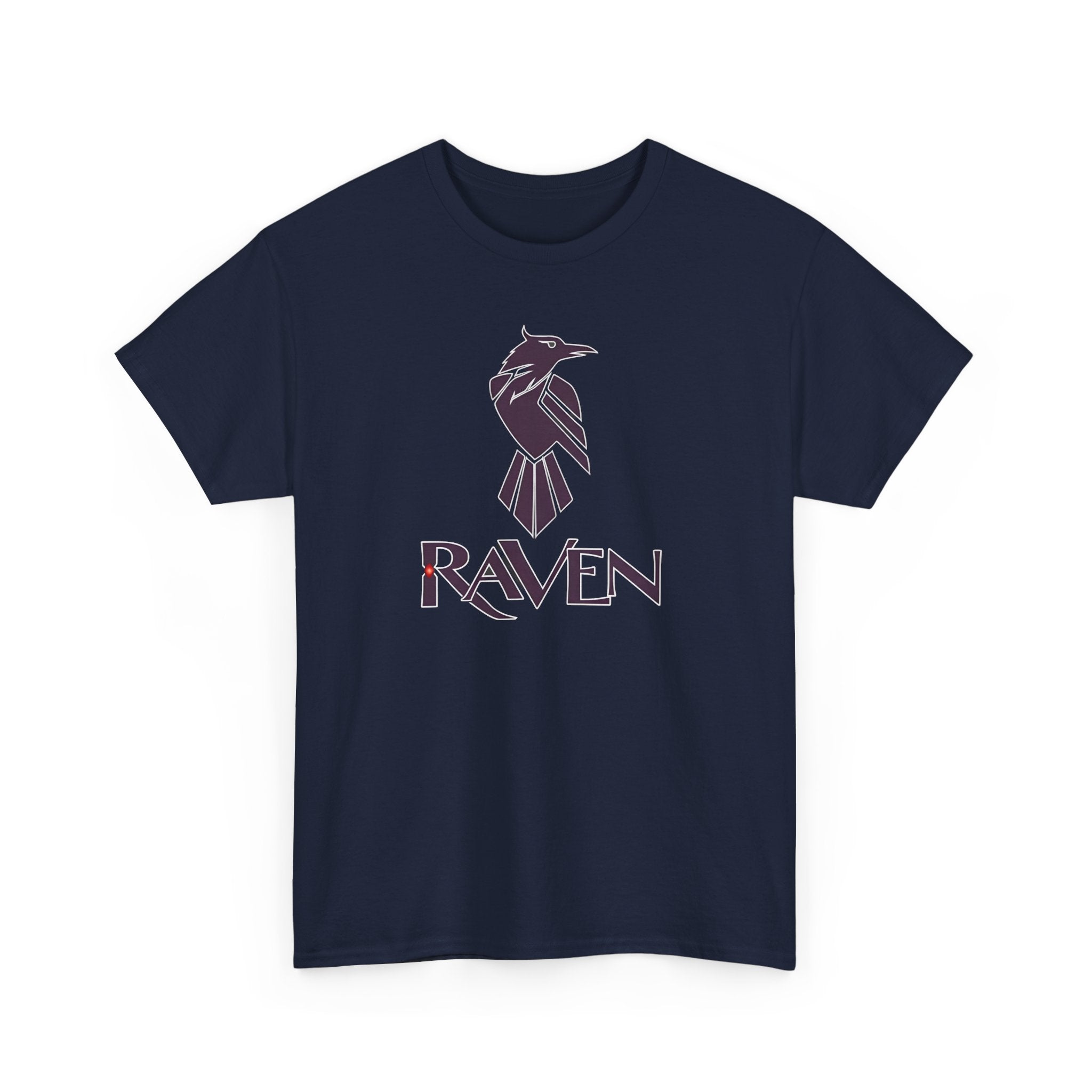 Teen Titans Raven Graphic Tee — Purple Geometric Raven Shirt
