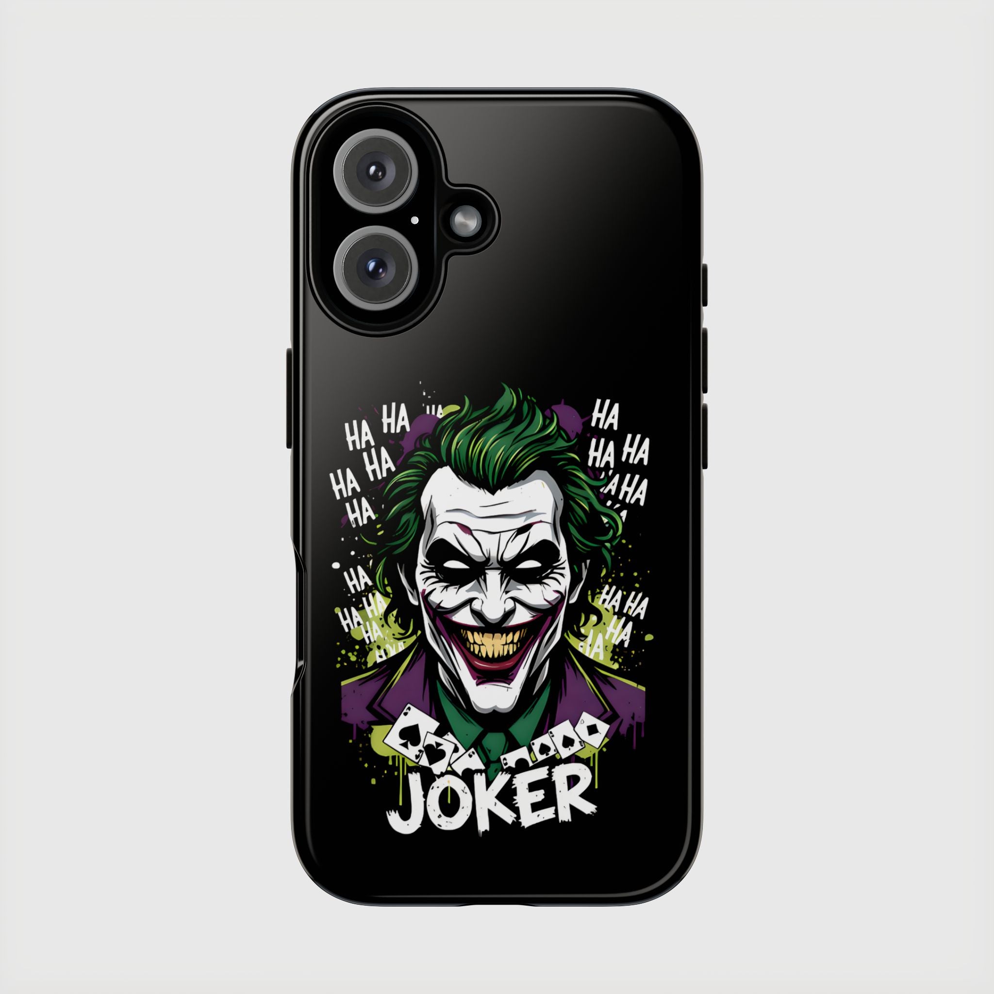Joker "Bad Joke" DC Villain Hard Case for iPhone 17, 17 Air, 17 Pro Max, 16, 15, 14