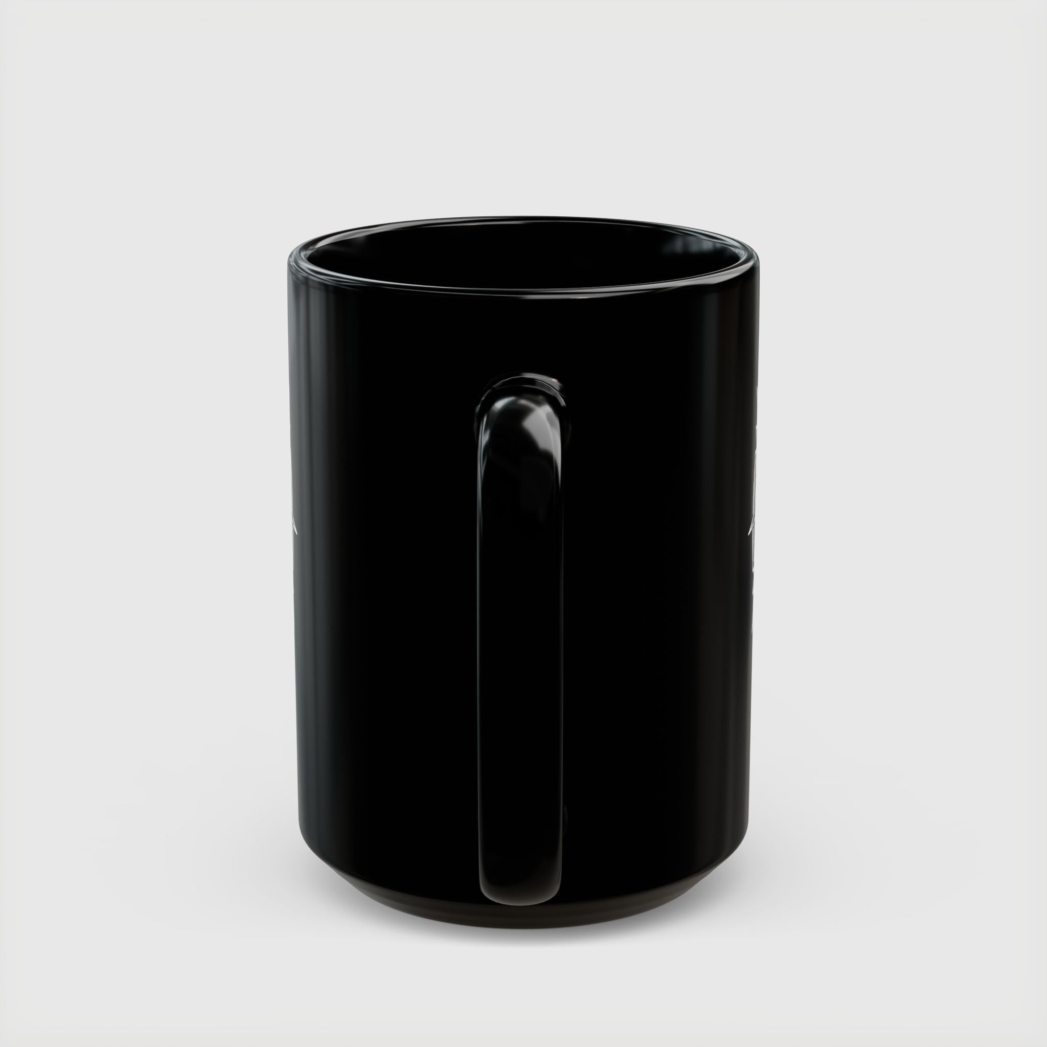 Thor Hammer Black Coffee Mug — Marvel Norse Mythology 11oz/15oz