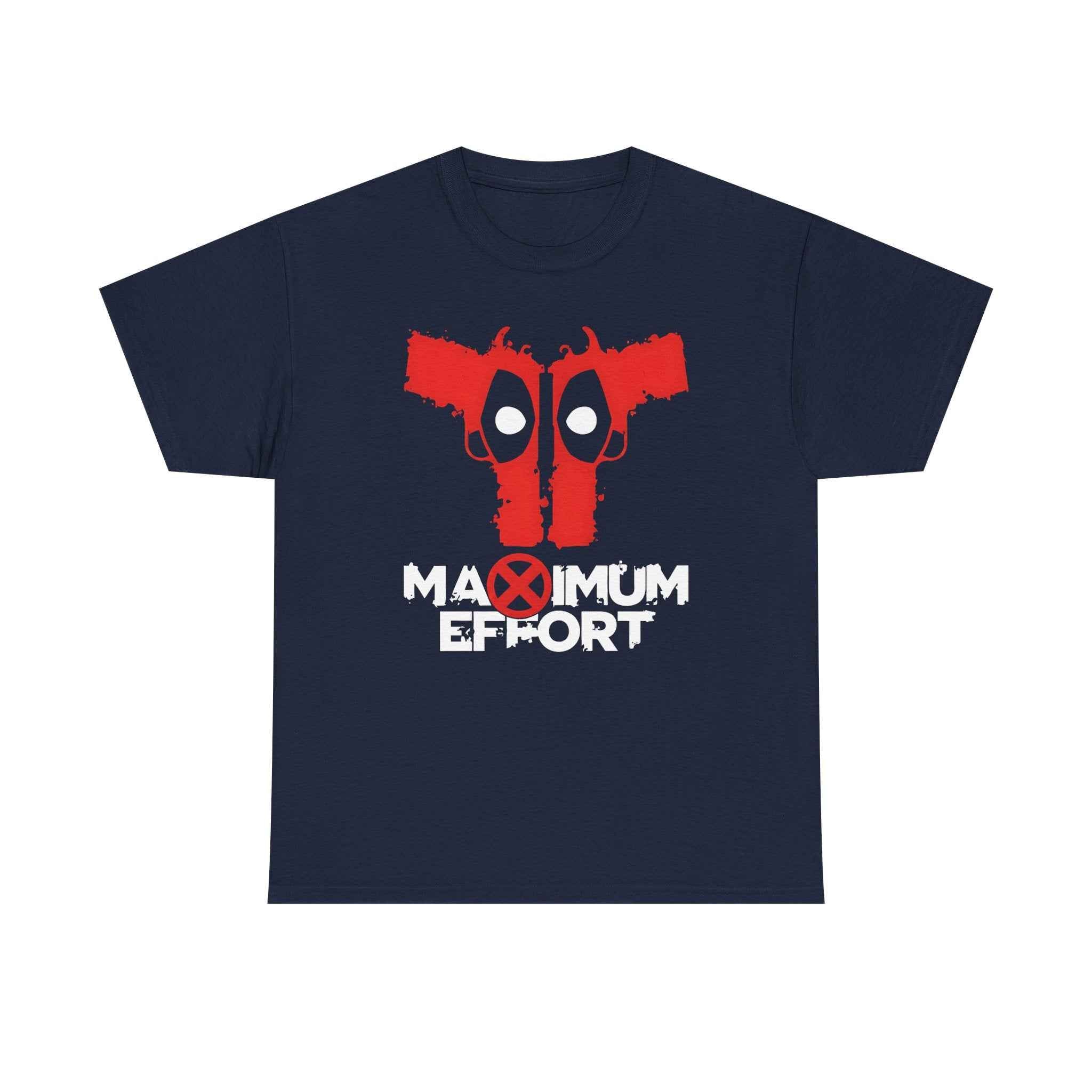 Deadpool "Maximum Effort" Gun Eyes Unisex Graphic Tee