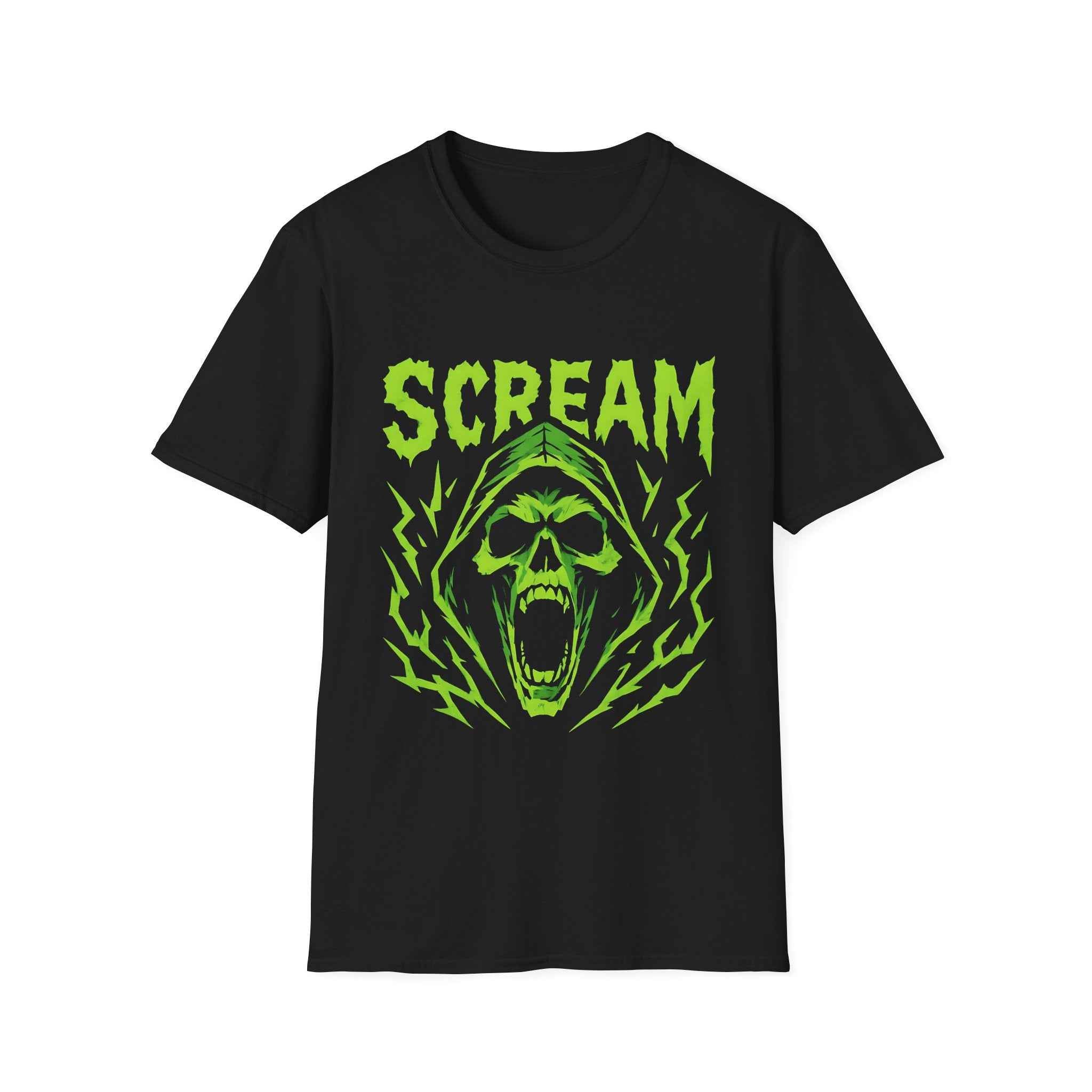 Scream Horror T-Shirt, Unisex Graphic Tee, Halloween Costume Top, Gift for Horror Fans, Spooky Vibes, Casual Wear, Streetwear