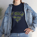 Superman Tech Shield T-Shirt — Futuristic Man of Steel Fanart Logo Tee